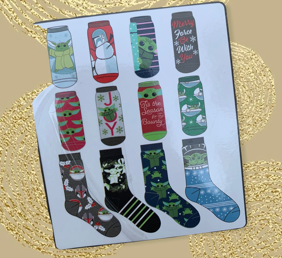 Adulto Mandalorian Set 12 Calcetines - Estará en $649