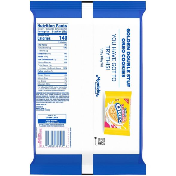 Oreo Carrot Cake Sandwich Cookies Family Size - 483 gr