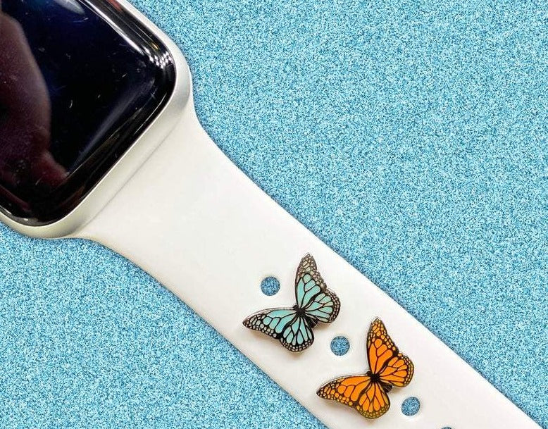 Apple Watch Charm Manzana Mariposas- Hecha a Mano