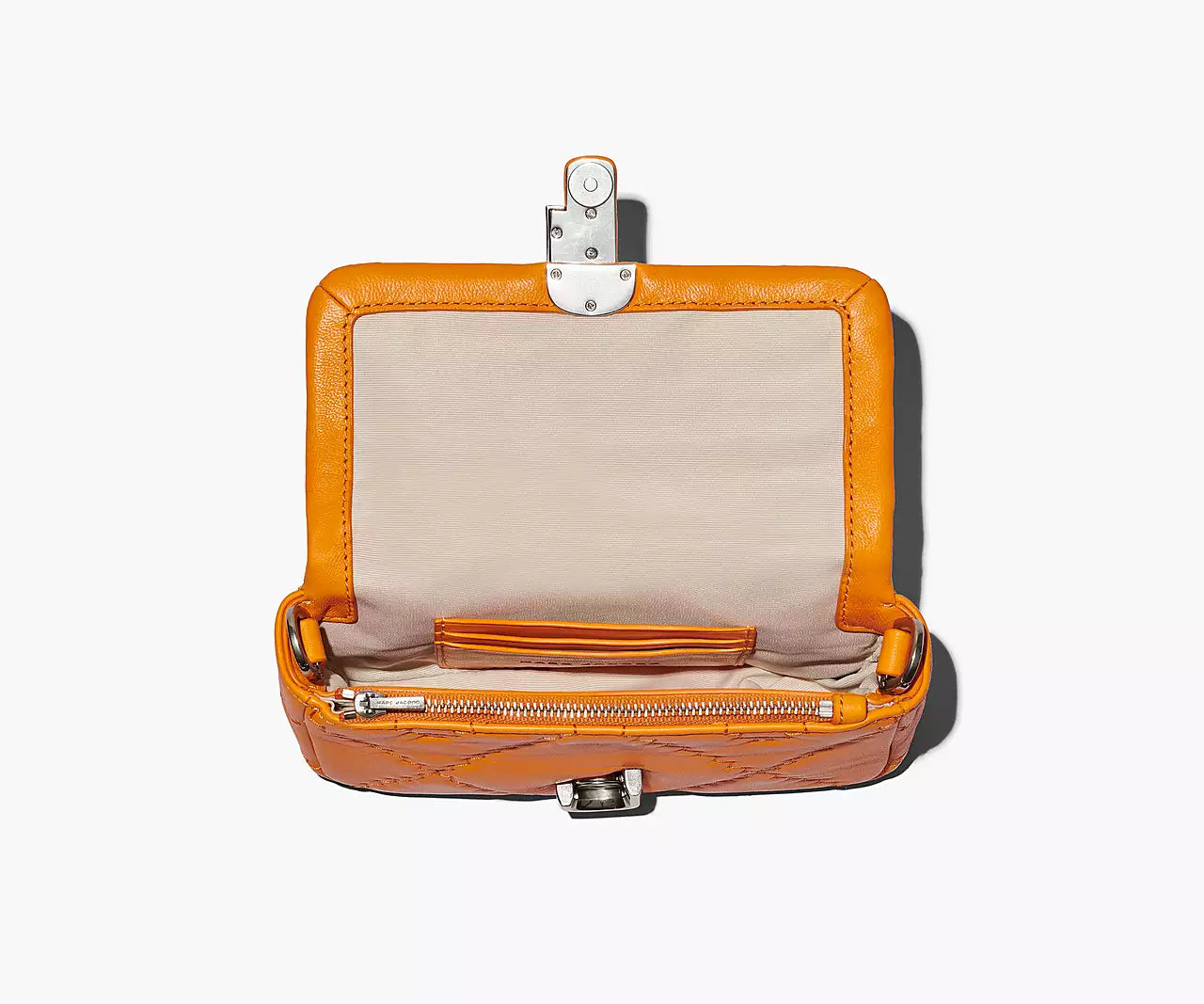 THE QUILTED LEATHER J MARC MINI SHOULDER BAG- Scorched