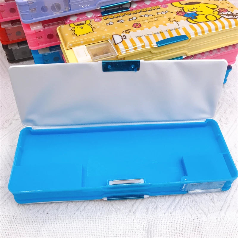 Estuche con dos espacios 23x8x3cm - Hello Kitty
