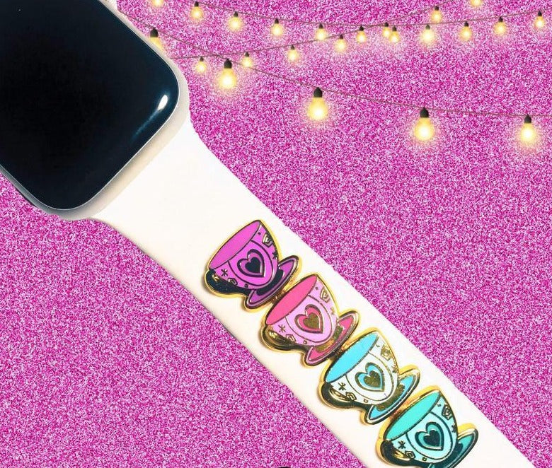 Apple Watch Charm Taza de Té - Hecha a Mano