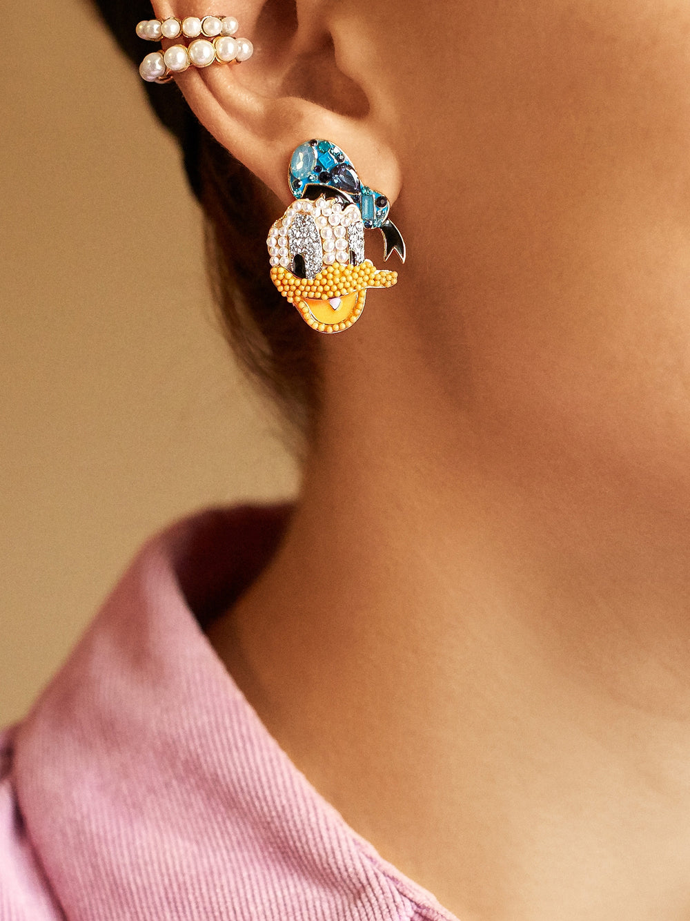 Delightful Donald Duck Disney Earrings