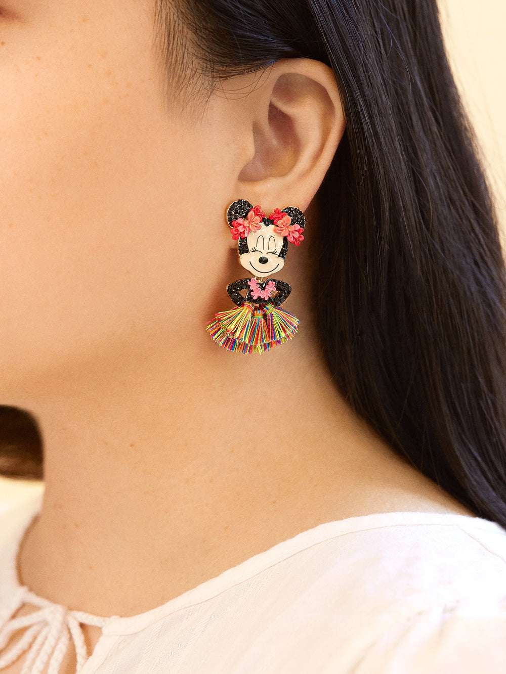 Hula Minnie Mouse Disney Earrings