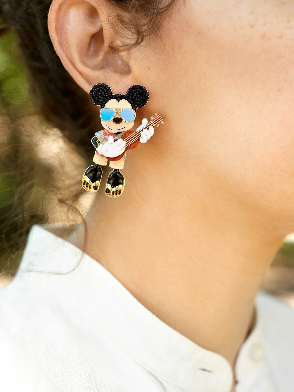 Ukulele Mickey Mouse Disney Earrings