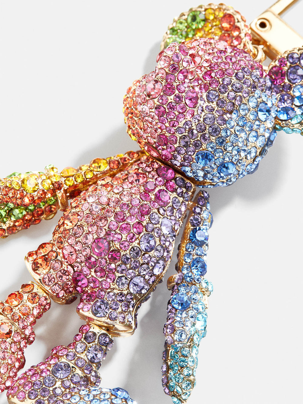 Mickey Mouse Disney Bag Charm: Rainbow Stripe