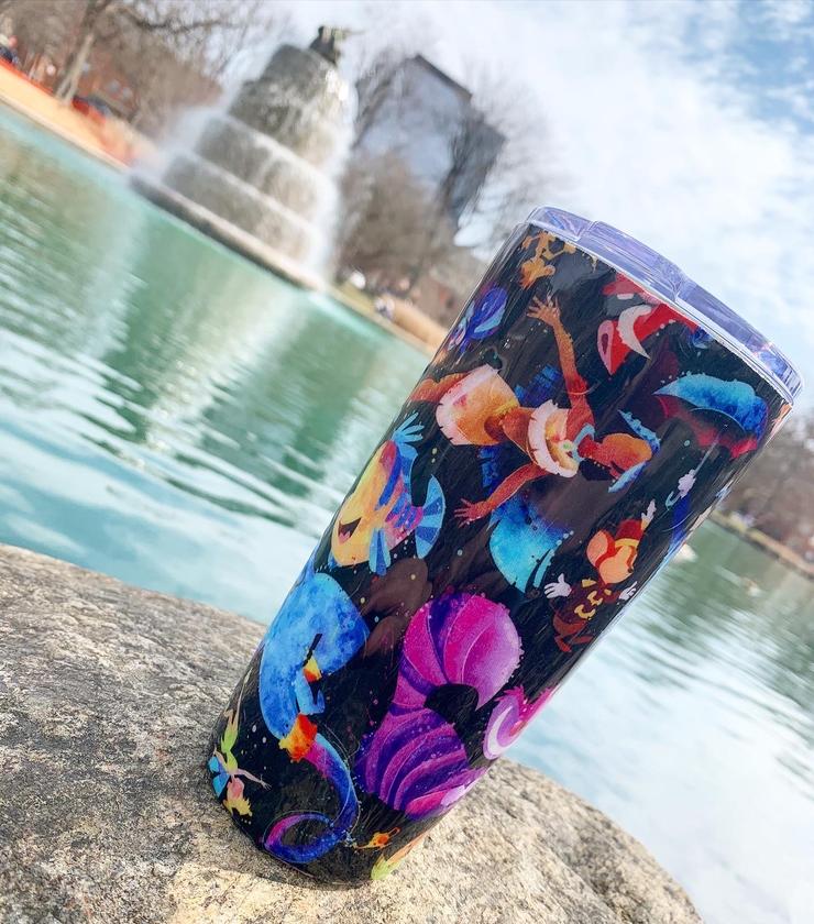 Disney vaso personajes Disney pintados 16 y 20 oz