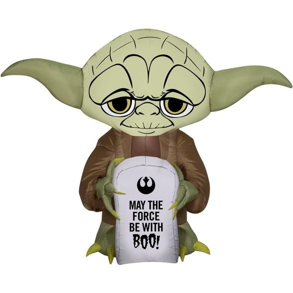 Inflable Yoda Stylized Café . .91mts