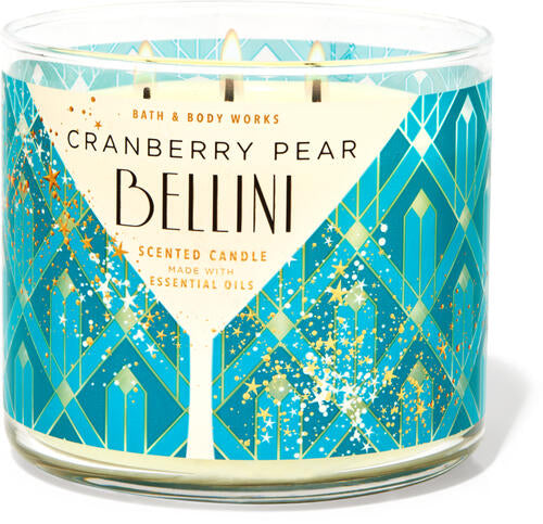 Bath & Body Works Vela Jumbo Cranberry Pear Bellini