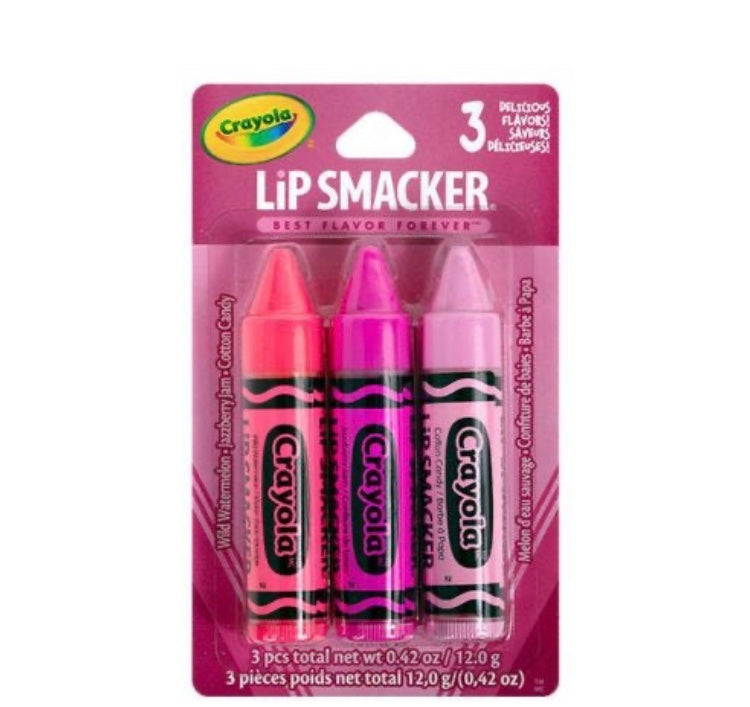 Crayola lip balm trio Rosa