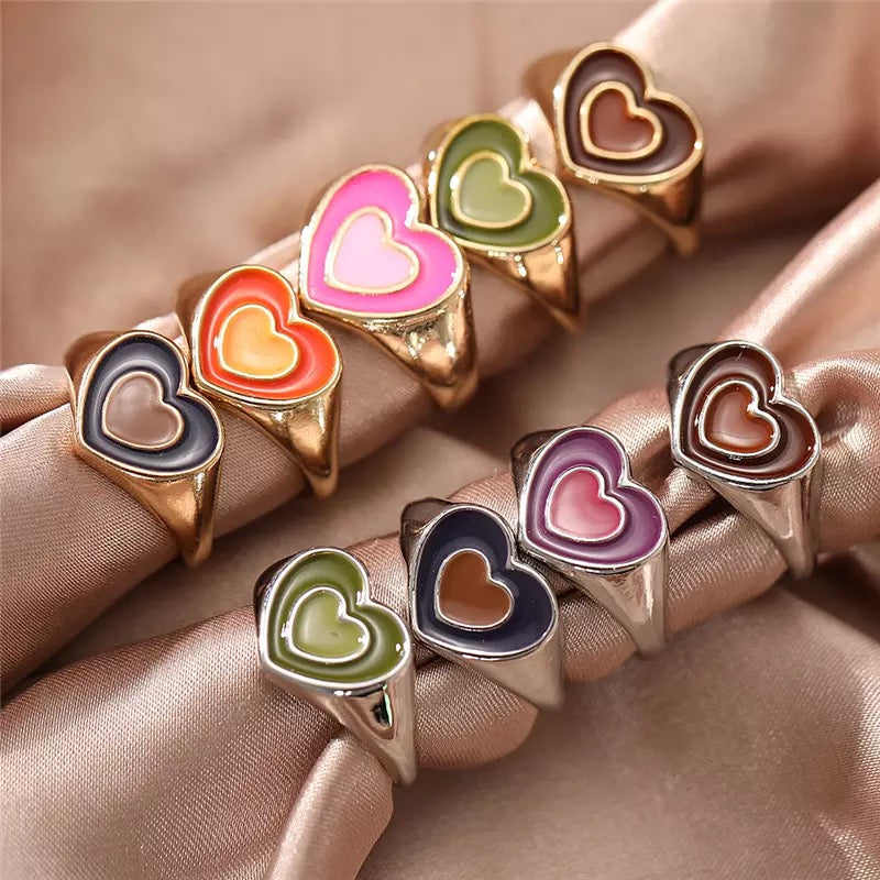 Anillos Corazoncitos Diferentes Modelos 1x199 5x745