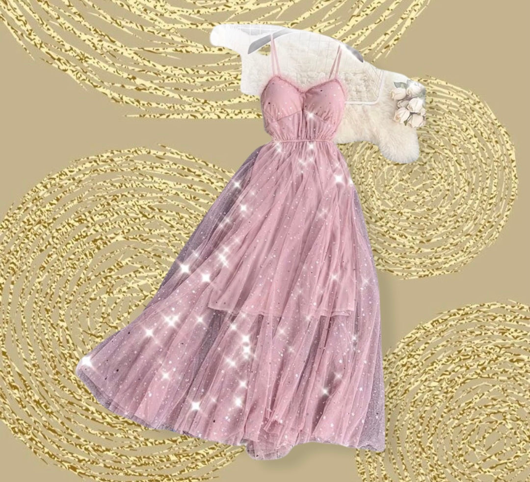 Vestido De Ensueño Pale Rose Unitalla Ajustable - Estará en $349