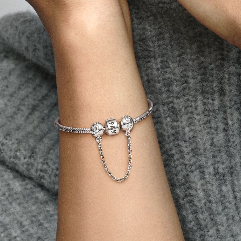 Band of Hearts Safety Chain Charm