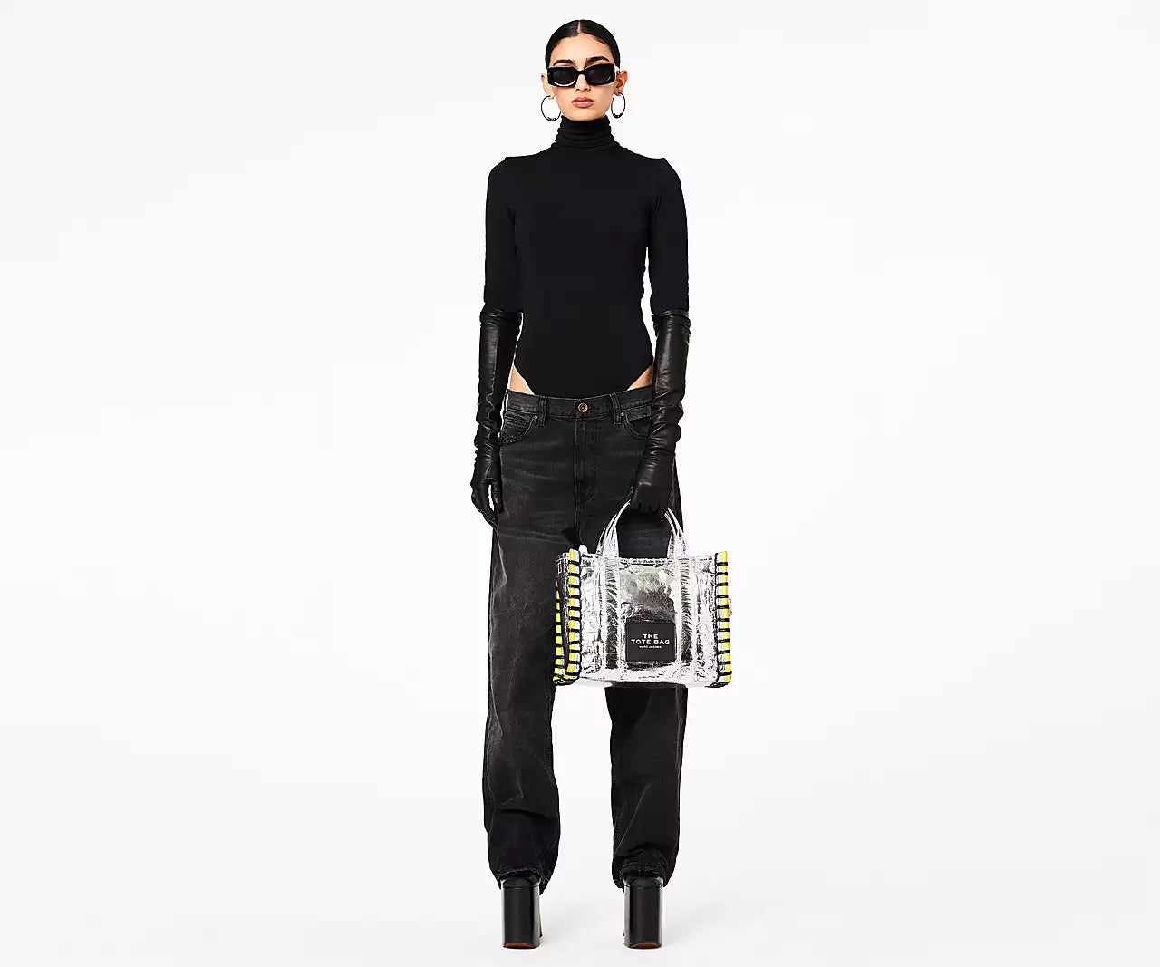 THE TARP MEDIUM TOTE- Silver