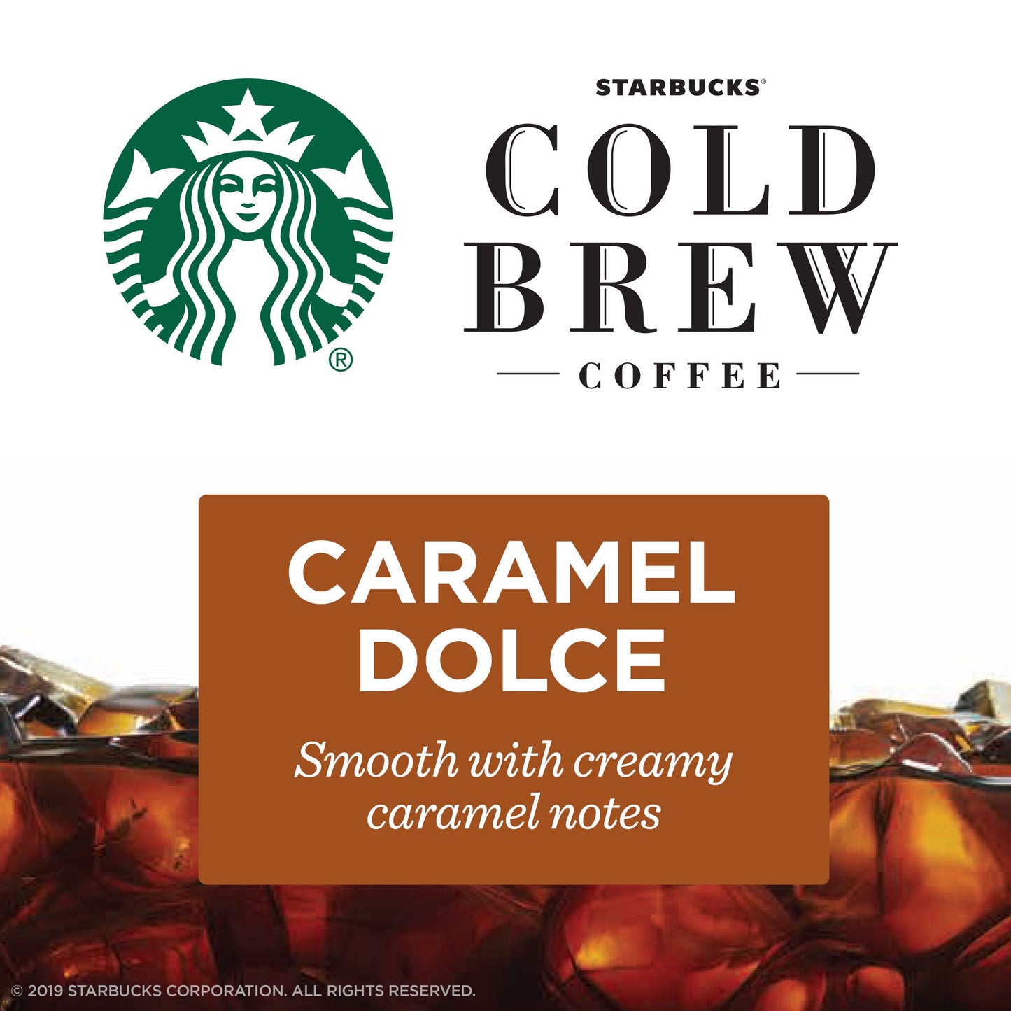 Starbucks Cold Brew Coffee Caramel Dolce 32oz - Sólo añade Agua y Hielos