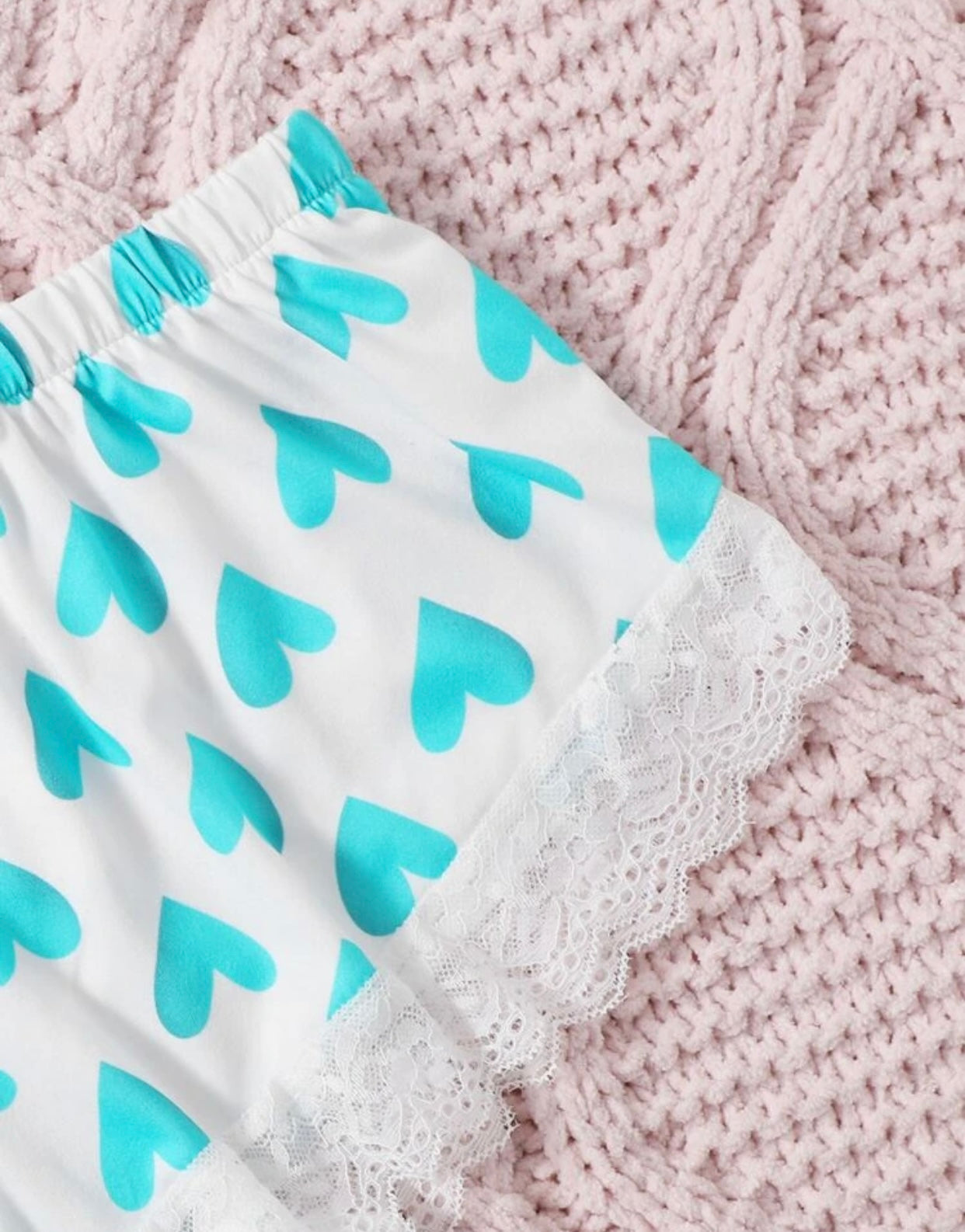 Conjunto Pijama Corazones Azules