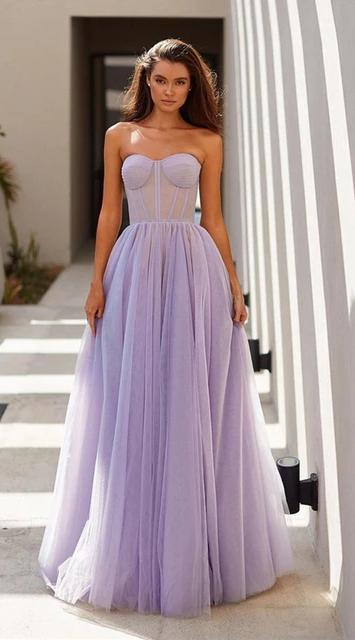 Maxi Vestido~ Strapple Lavanda