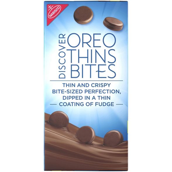 Oreo Thins Bites Fudge Dipped Sandwich Cookies - 336 gr