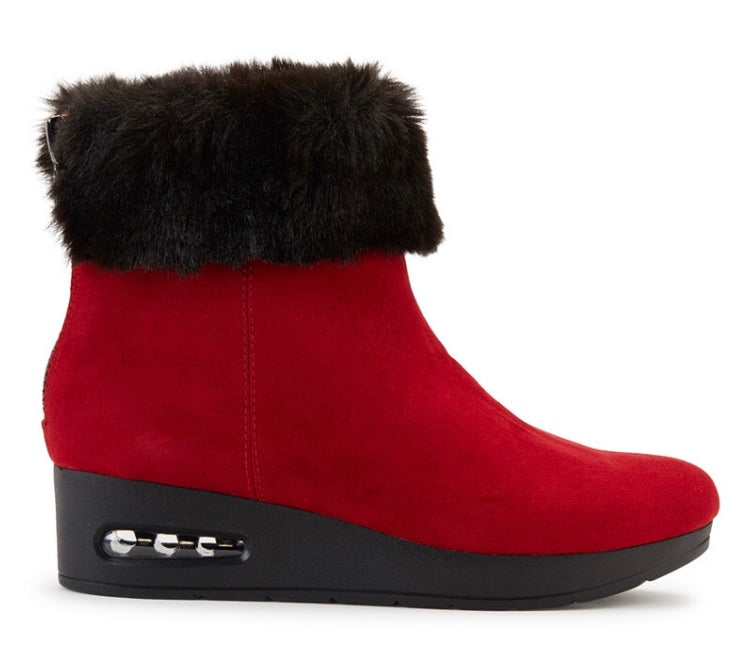 DKNY Botines Fur Frío Rojas