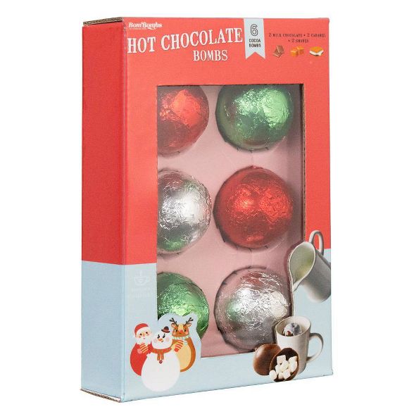 BomBombs Snowball Holiday Hot Drink Bomb Set - 5.5oz/6ct