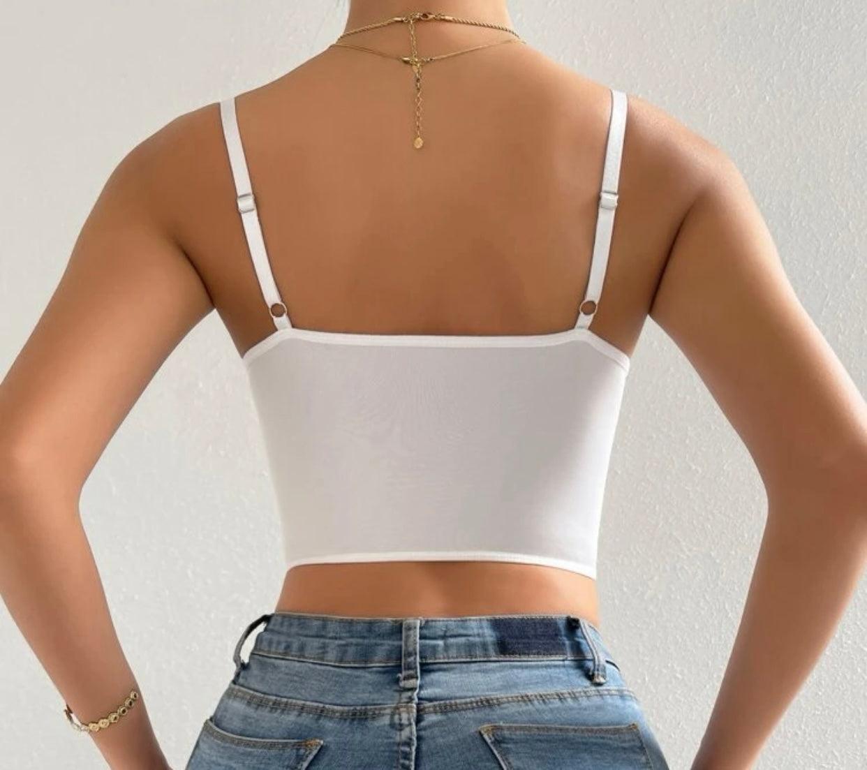 Corsé Blanco Florecitas