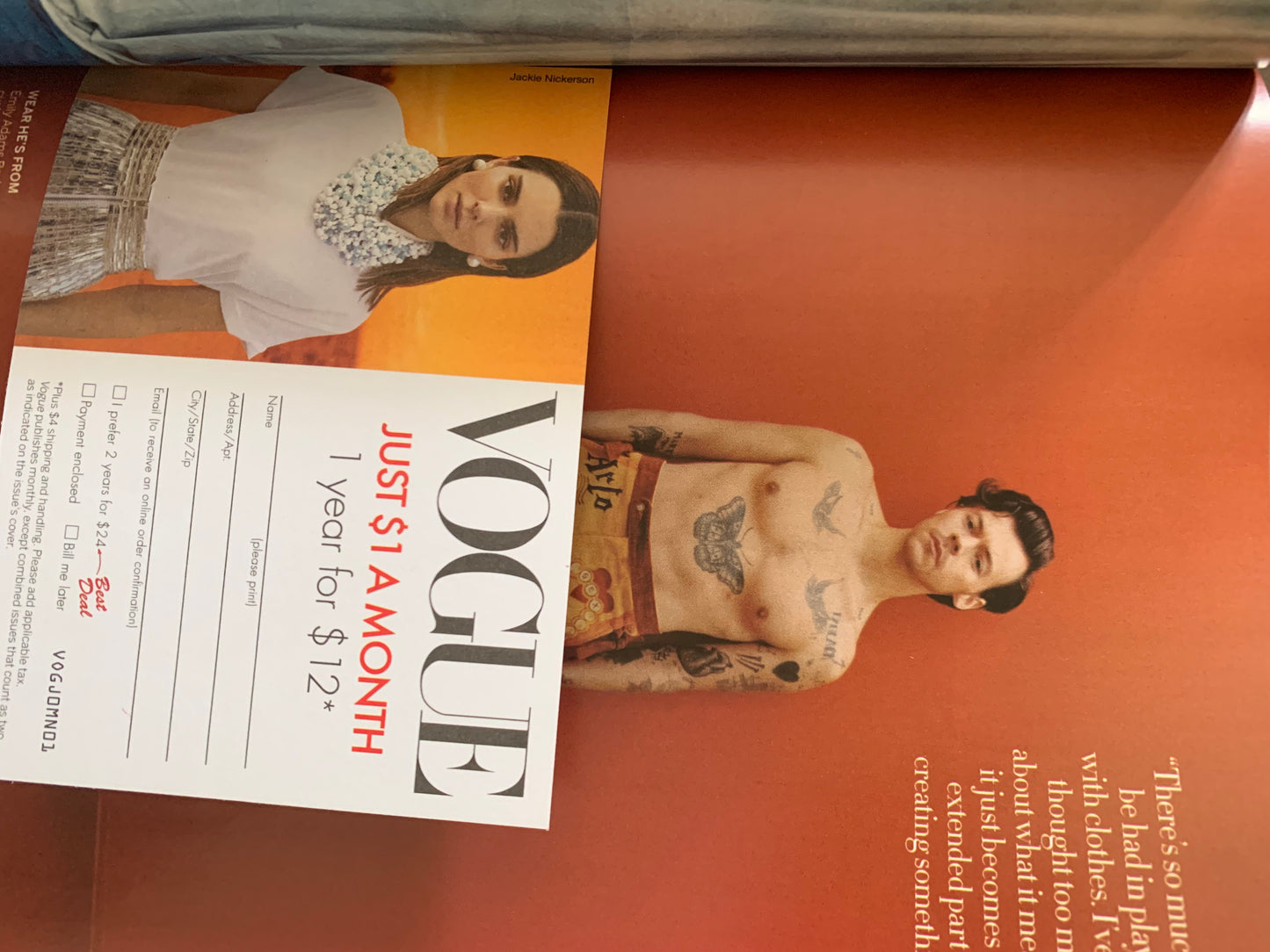 Edición Especial Vogue Revista Harry Styles