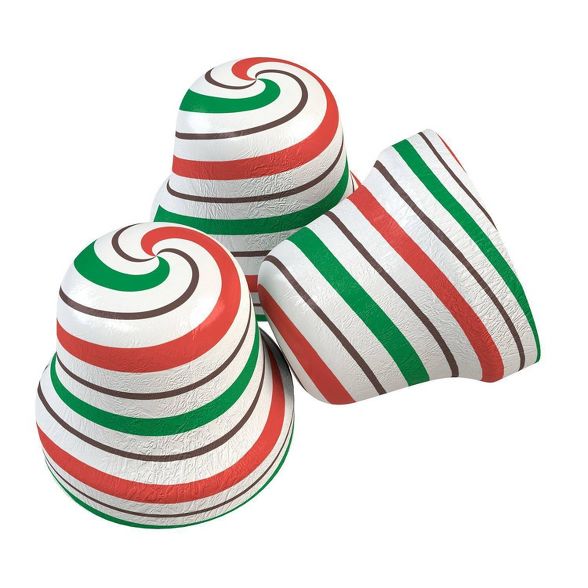 Hershey's Holiday Peppermint Bark Candy Bells - 9oz