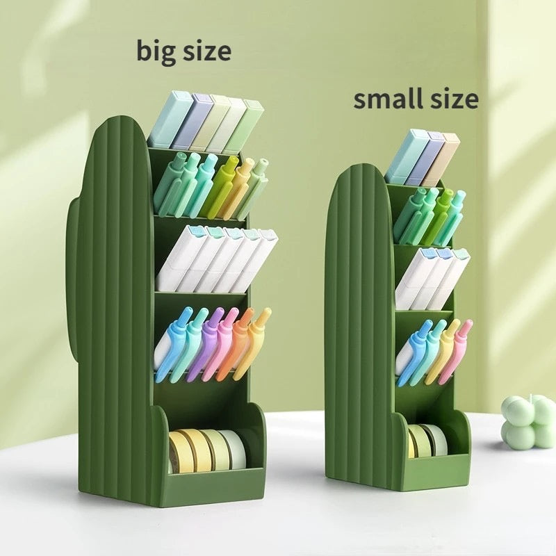Cactus Organizador Papeleria Grande Una Pieza