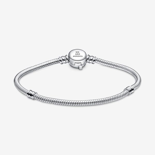 Pandora Moments Marvel The Avengers Logo Clasp Snake Chain Bracelet
