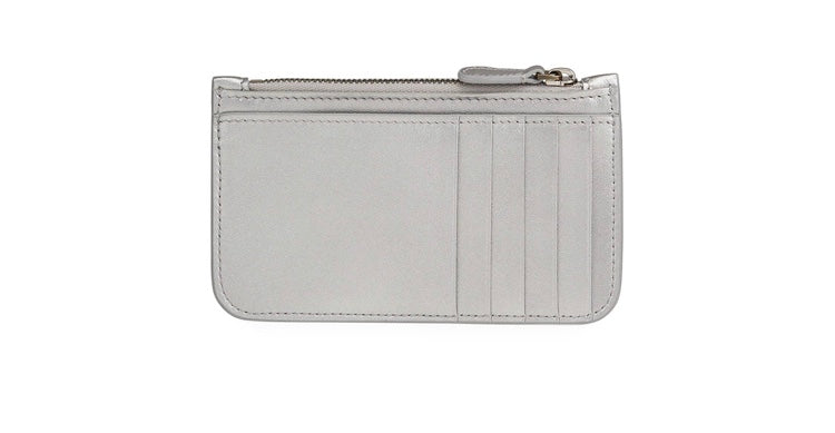 Balenciaga Monedero Gris Piel