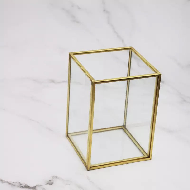 Vintage Cristal Bote Multi Usos 9x9x12cm