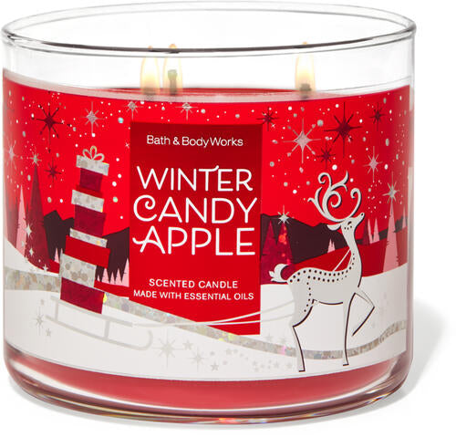 Bath & Body Works Vela Jumbo Winter Candy Apple