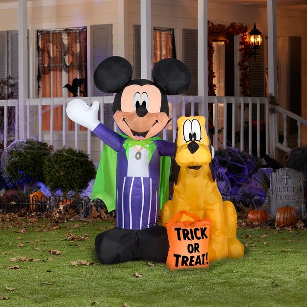 Trick or Treat Mickey Pluto Inflable 1.5