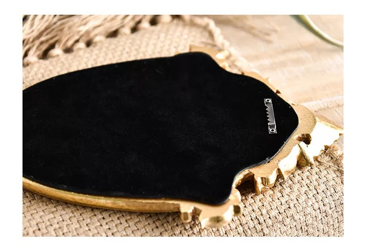 Espejo Vintage de Resina Oro 2 Tamaños