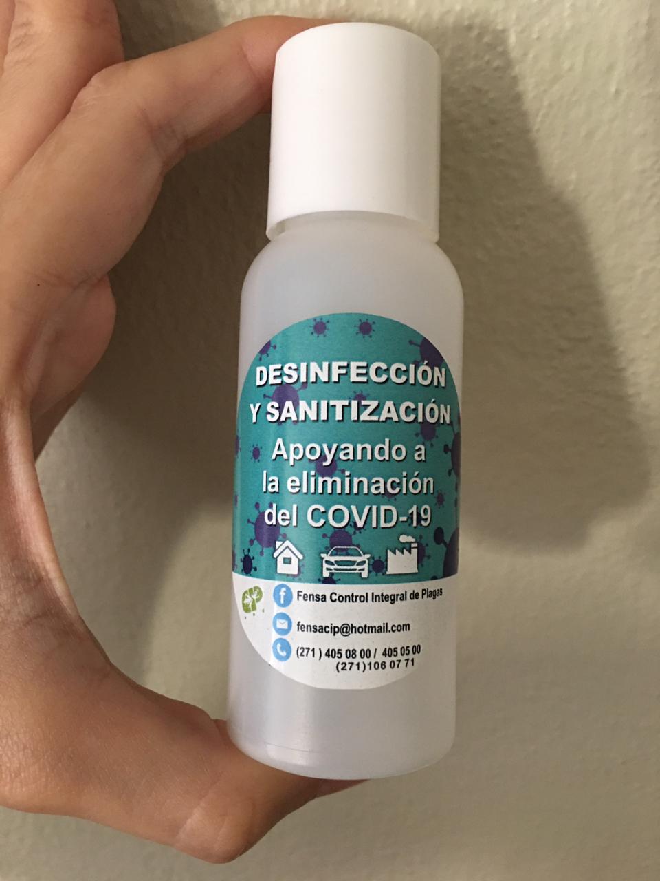 Sanitizante gel para manos y objetos de uso personal