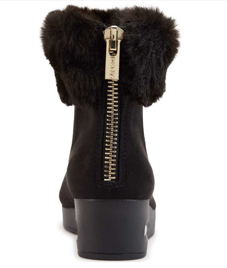 DKNY Botines Fur Frío Negras