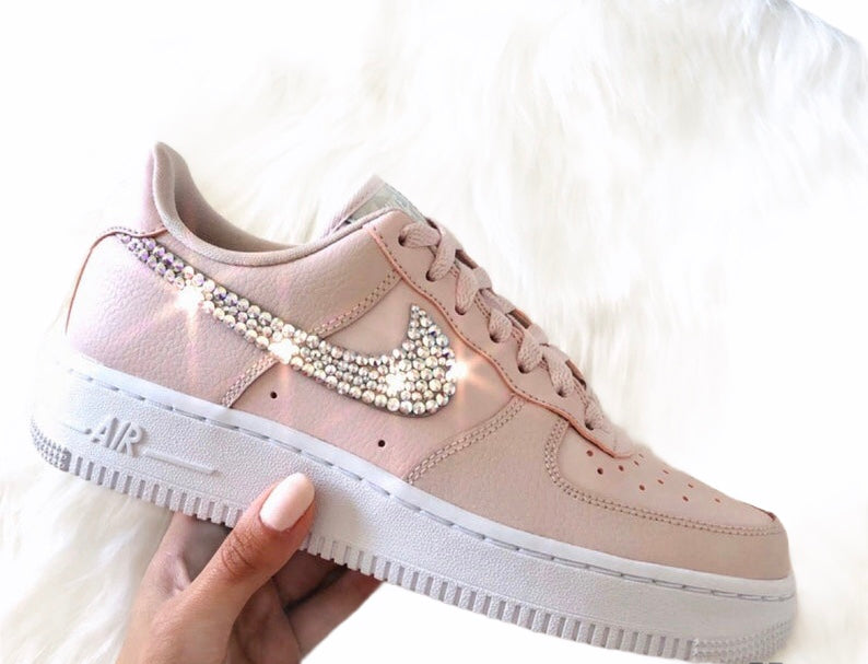 Nike Air force con cristales swarovski rosas – Style Cases Mx