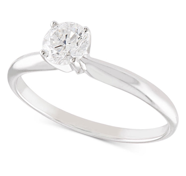 Anillo De Compromiso En Oro Blanco Kay Anillo De Compromiso En Oro