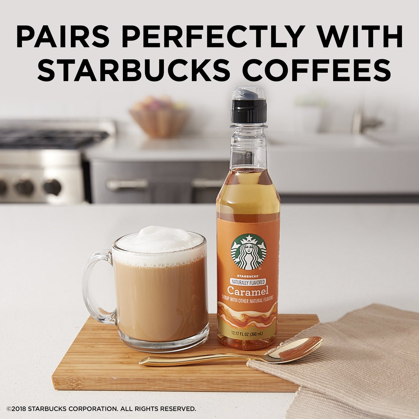 Starbucks Saborizante Natural Jarabe Caramel Coffee Syrup 360 ml
