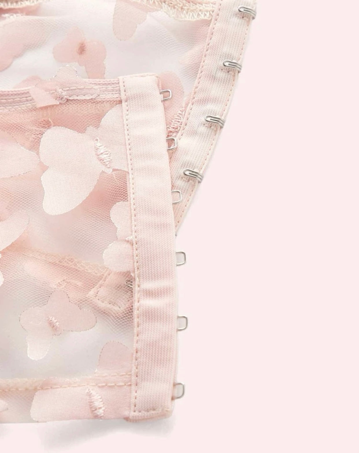 Corsé Semi Transaparente Mariposas