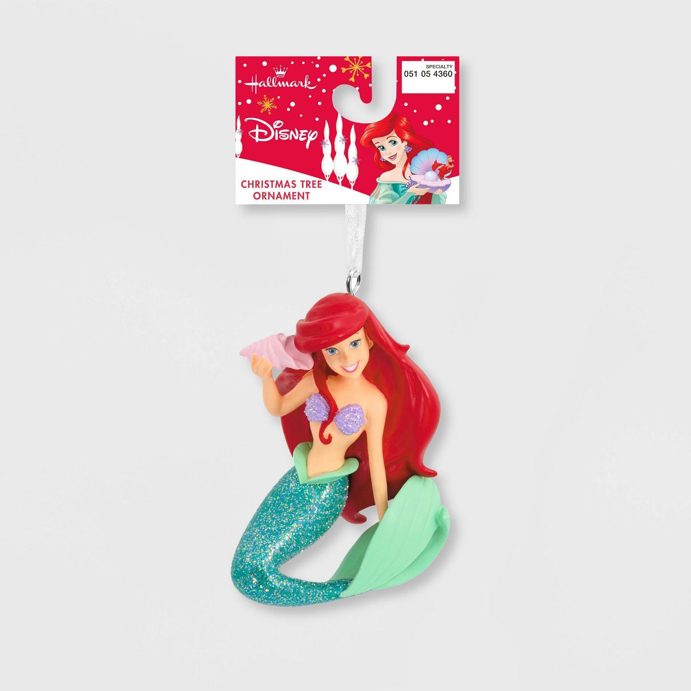 Hallmark Disney La Sirenita Ariel con adorno navideño de concha