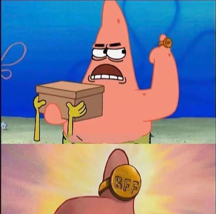 Anillo de la Amistad SpongeBob BF Bob Esponja Terminado a Mano