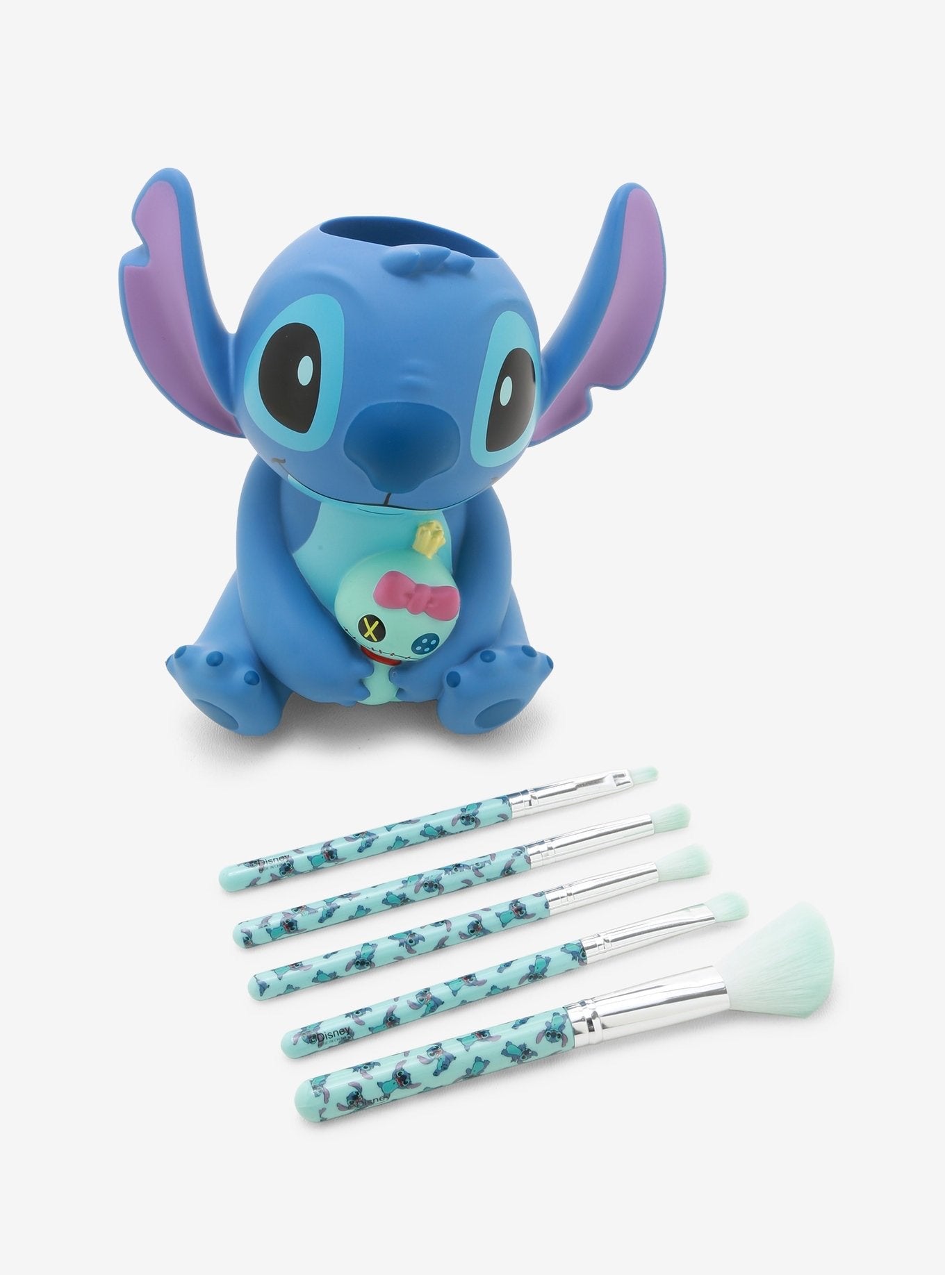 Lilo & Stitch- Set de 5 Brochas + Base~ Scrump