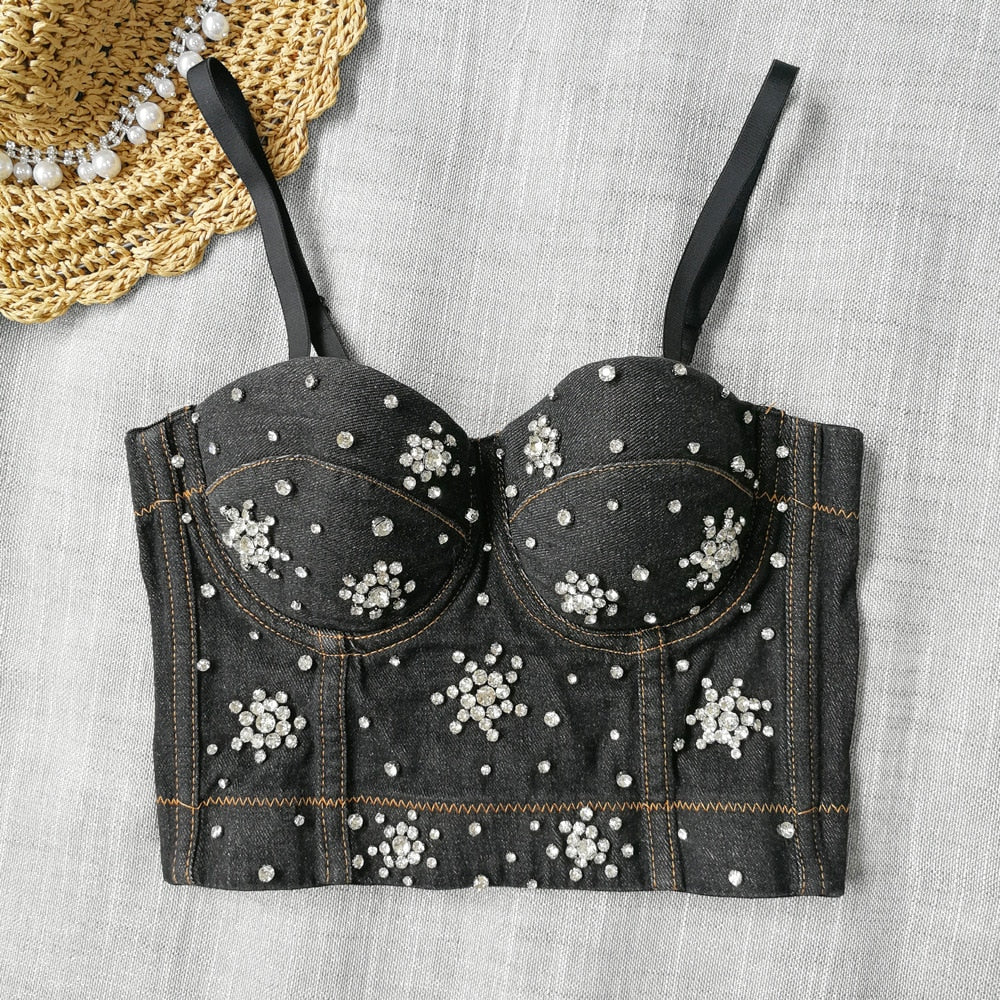 Corsé Mezclilla Negro