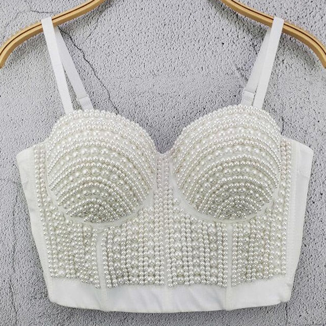 Corsé de Perlitas Blanco