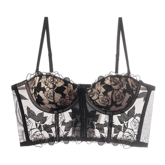 Corsé tipo Bralette Negro