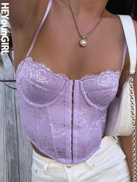 Corsé con Ganchitos Lila