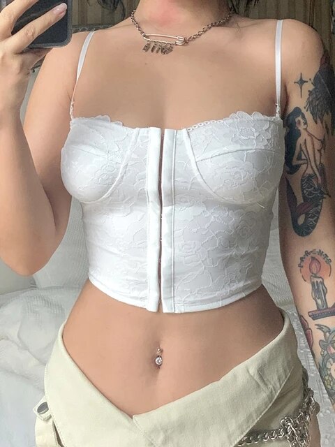 Corsé con Ganchitos Blanco