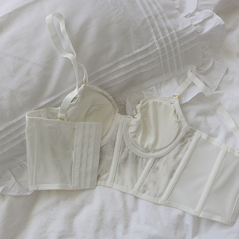 Corsé Blanco de Flores