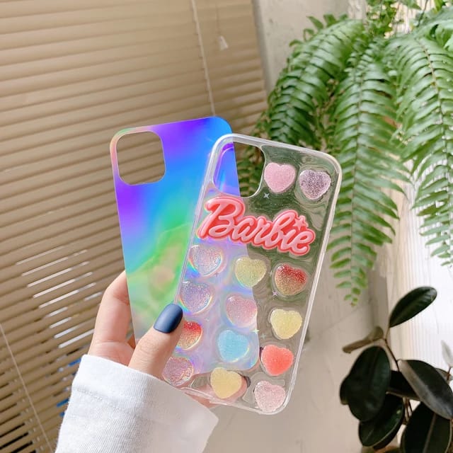 Funda Iphone Corazones Barbie